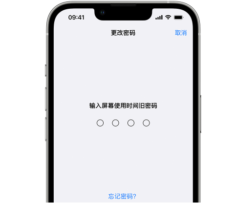 保城镇iPhone屏幕维修分享iPhone屏幕使用时间密码忘记了怎么办 