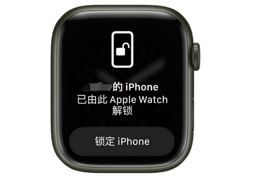 保城镇苹果手机维修分享用 AppleWatch 解锁配备面容 ID 的 iPhone方法 