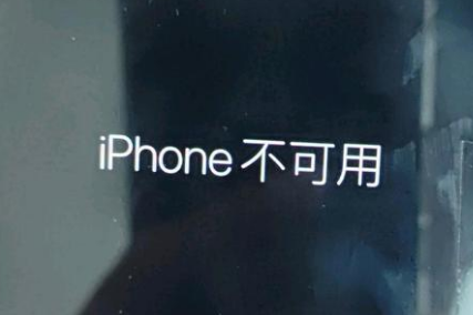 保城镇苹果服务网点分享锁屏界面显示“iPhone 不可用”如何解决 